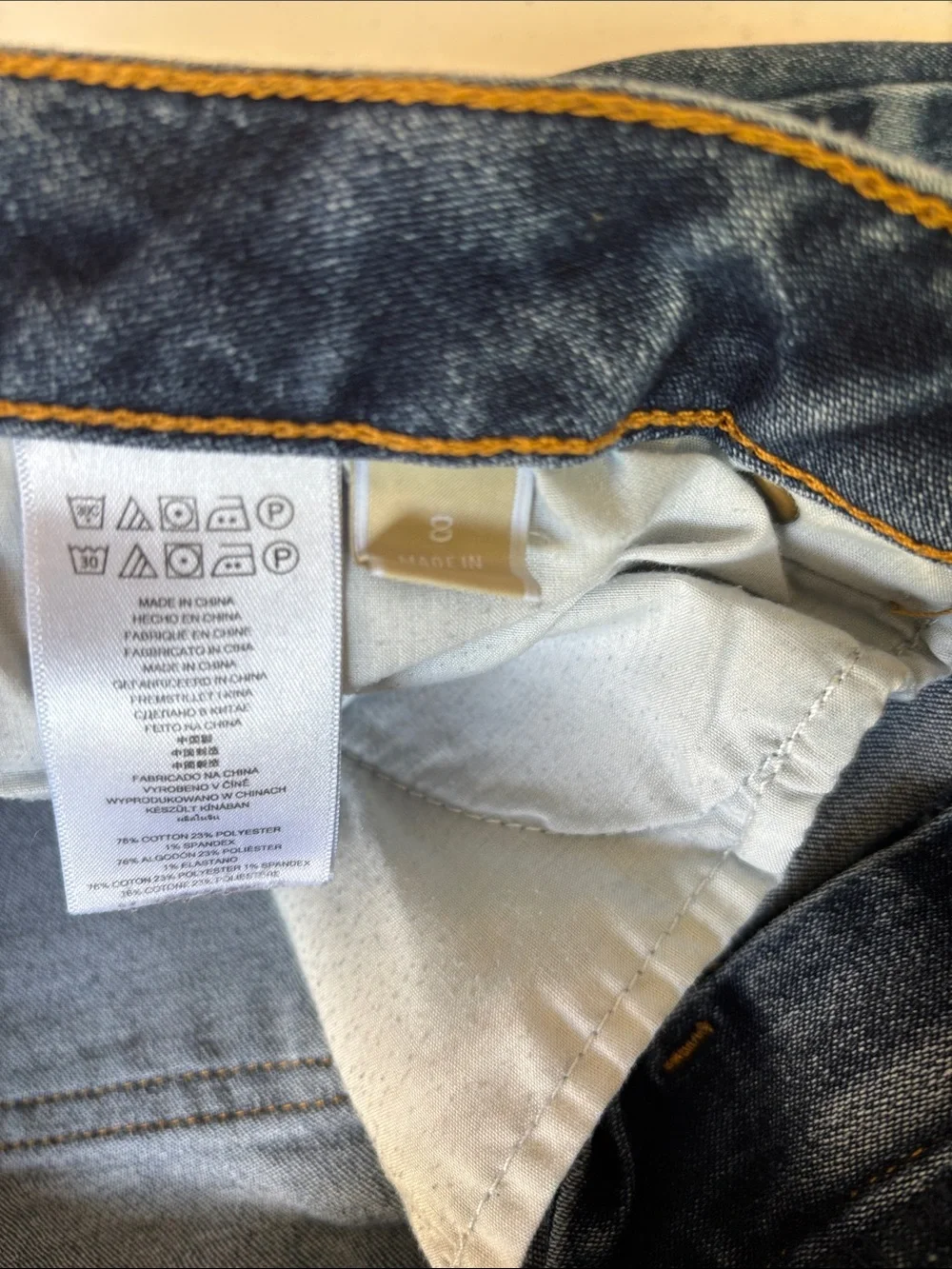 Michael Kors Dark Blue Capri Straight-Leg Women's Jeans Size 8